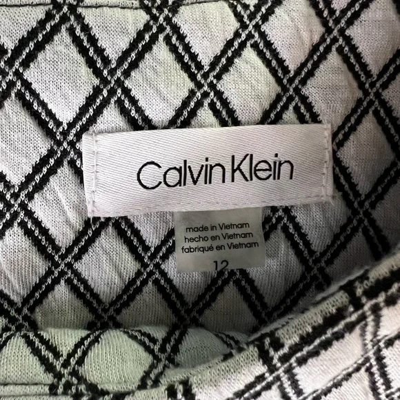 Women’s 12 Calvin Klein Short Sleeve Dress NWT - Picture 4 of 7